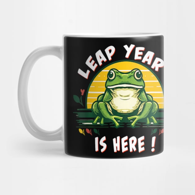 Leap Year Birthday Feb 29th 2024 Leap Day Funny Frog by Eduardo